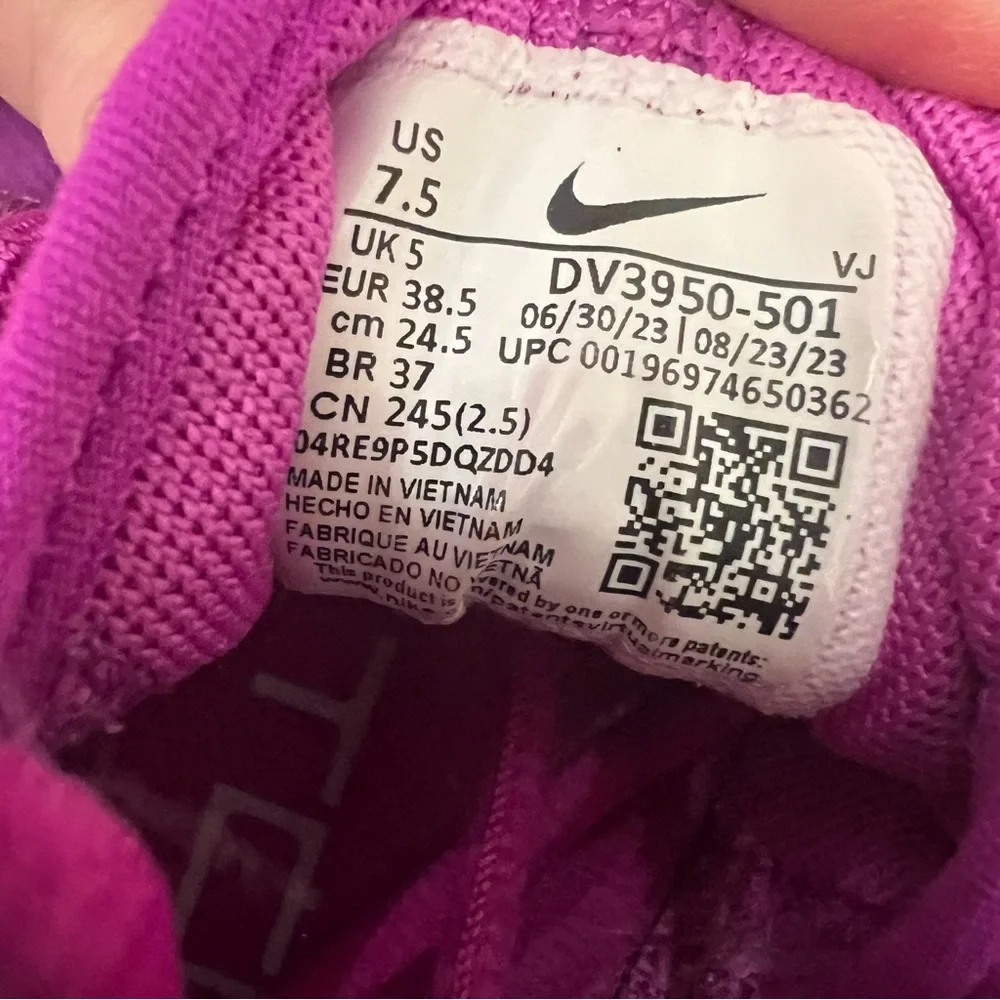 Nike Free Metcon 5 Shoes Women 7.5 Hyper Violet Lazer Orange DV3950-501 Athletic